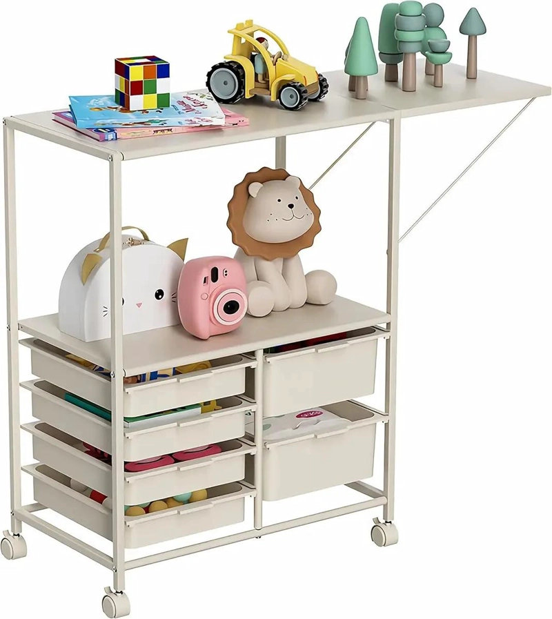 CARRITO ORGANIZADOR EXPANDIBLE CON RUEDAS 100X37X81.5 CM - 2