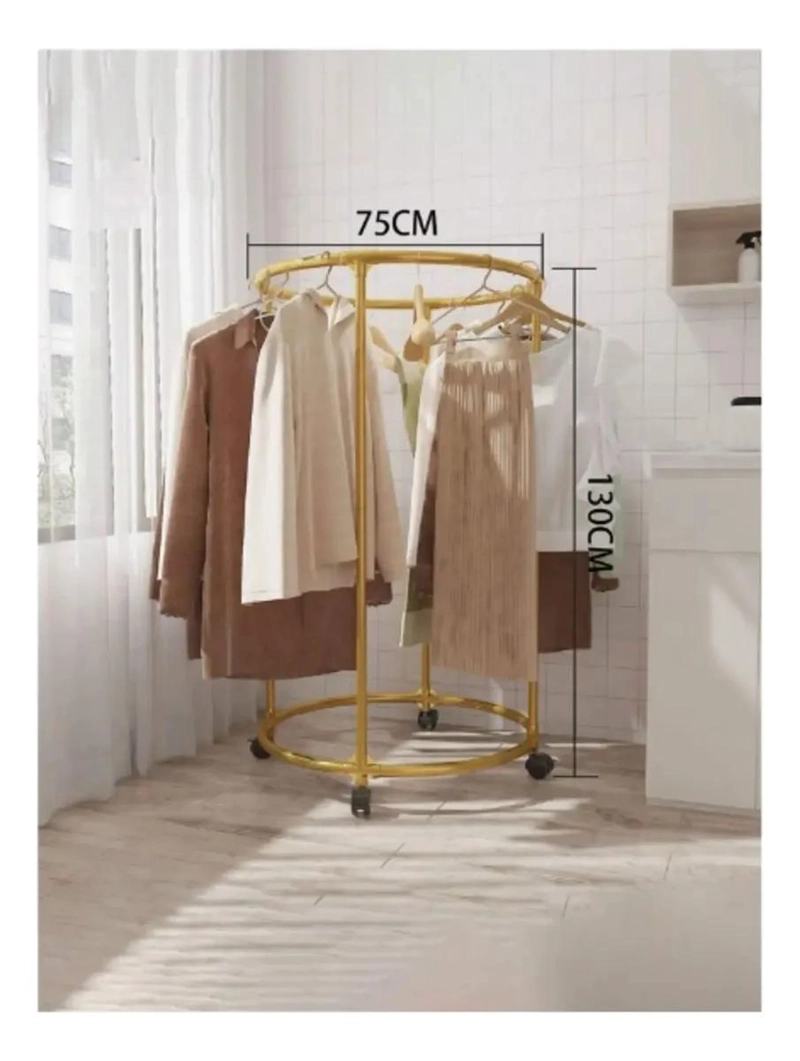 PERCHERO ORGANIZADOR CIRCULAR GIRATORIO PARA ROPA Y ACCESORIOS - 4