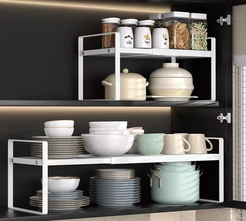 ORGANIZADOR PARA GABINETES DE COCINA COLOR BLANCO CON DISEÑO FUNCIONAL - 3