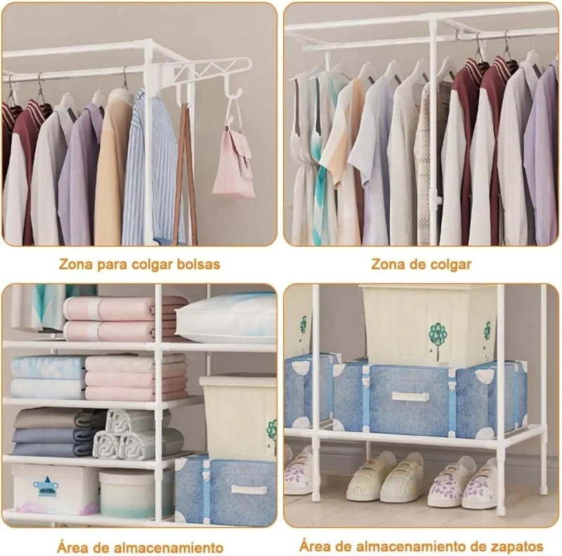 COLGADOR EXHIBIDOR PARA ROPA CON DISEÑO ORGANIZADOR DE CUERPOS - 2