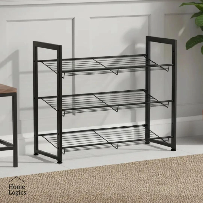 ORGANIZADOR PARA ZAPATOS DE 3 NIVELES EN ACERO COLOR NEGRO - 5