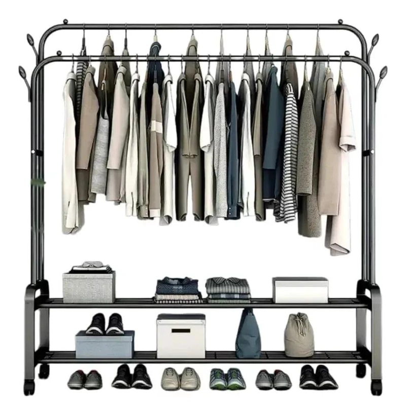 COLGADOR MULTIUSOS PARA ROPA Y ZAPATOS CON DISEÑO PRACTICO Y RESISTENTE - 5