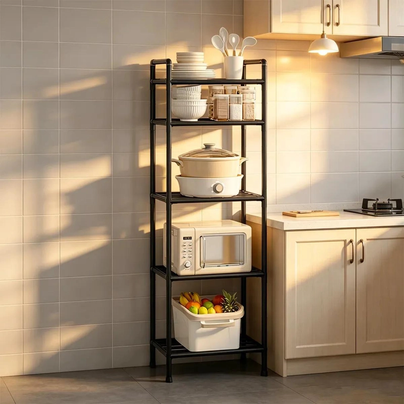 ESTANTE METALICO ORGANIZADOR DE 5 NIVELES PARA COCINA Y BAÑO - 1