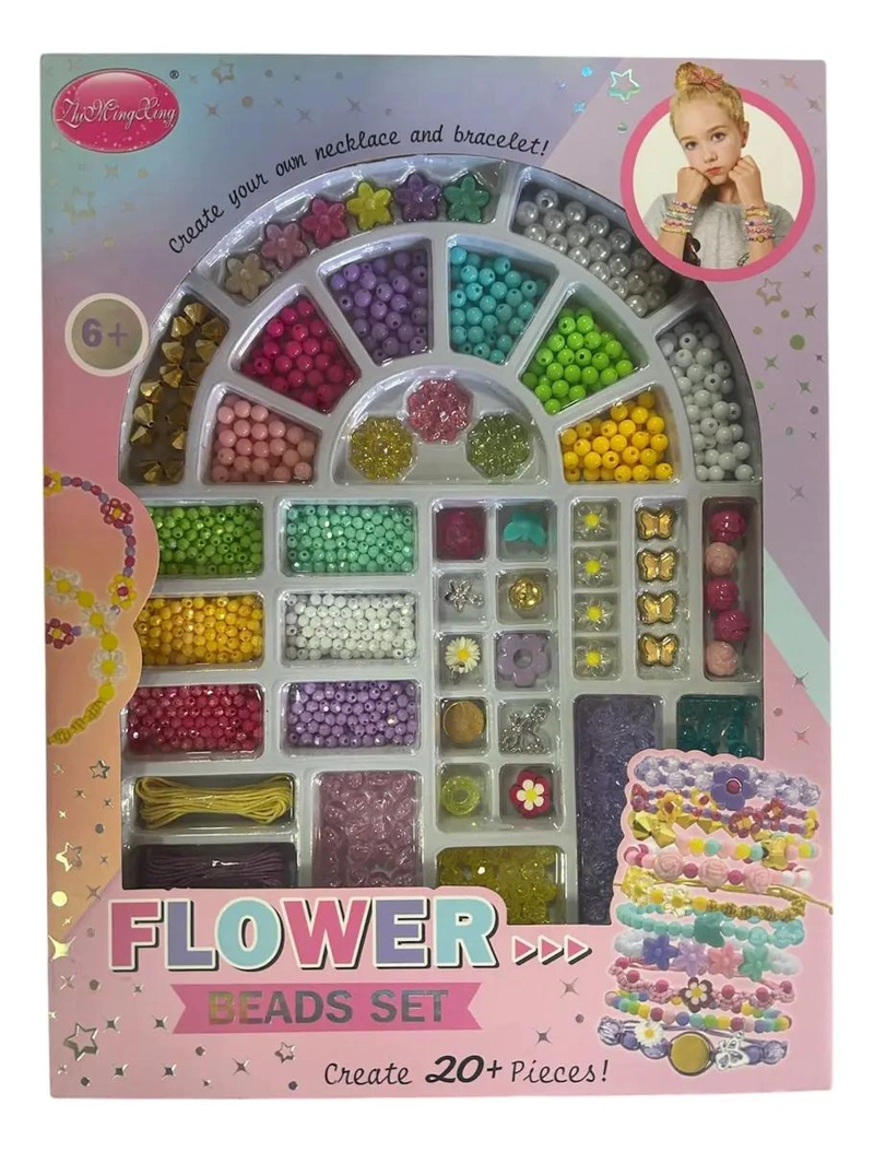 SET COMPLETO PARA CREAR PULSERAS Y COLLARES CON 500 ACCESORIOS - 1