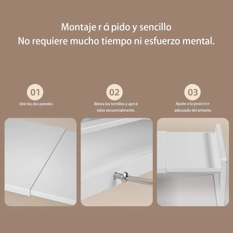 ESTANTE ORGANIZADOR EXTENSIBLE PARA GABINETES DE COCINA CON AJUSTE FLEXIBLE - 4