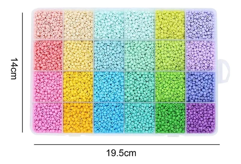 CUENTAS DE VIDRIO PARA PULSERA MANUALIDADES Y BRICOLAJE - 4
