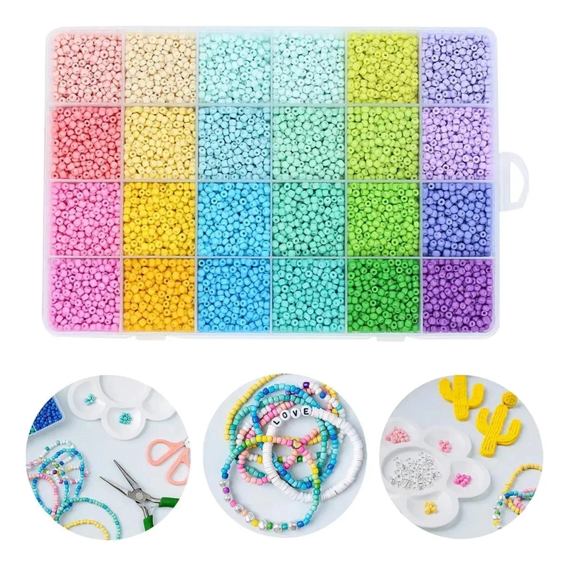 CUENTAS DE VIDRIO PARA PULSERA MANUALIDADES Y BRICOLAJE - 5