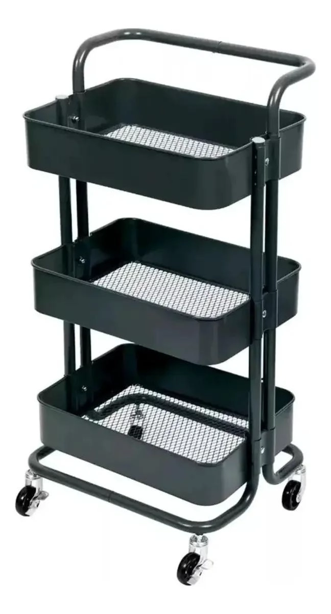 CARRITO ORGANIZADOR DE 3 NIVELES CON RUEDAS PARA ALMACENAMIENTO - 1