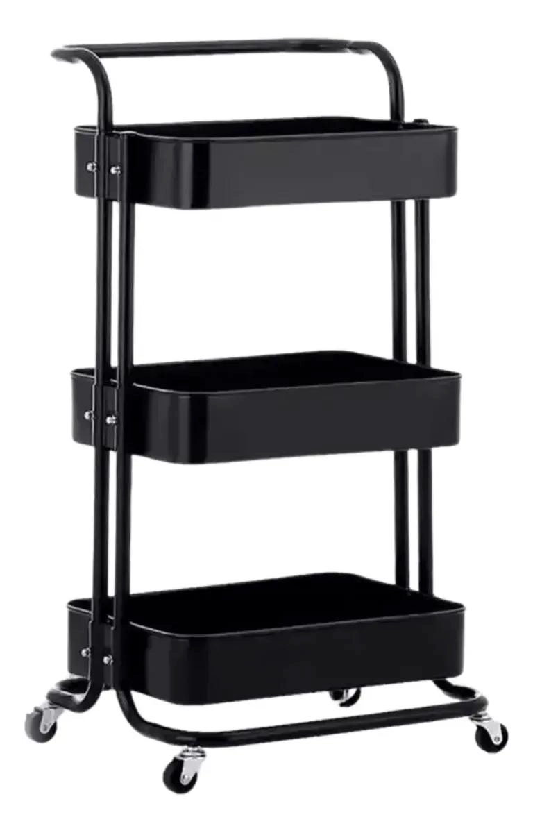 CARRITO ORGANIZADOR DE 3 NIVELES CON RUEDAS PARA ALMACENAMIENTO - 2