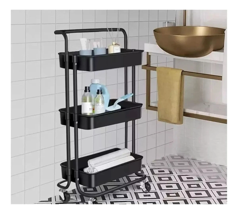 CARRITO ORGANIZADOR DE 3 NIVELES CON RUEDAS PARA ALMACENAMIENTO - 3
