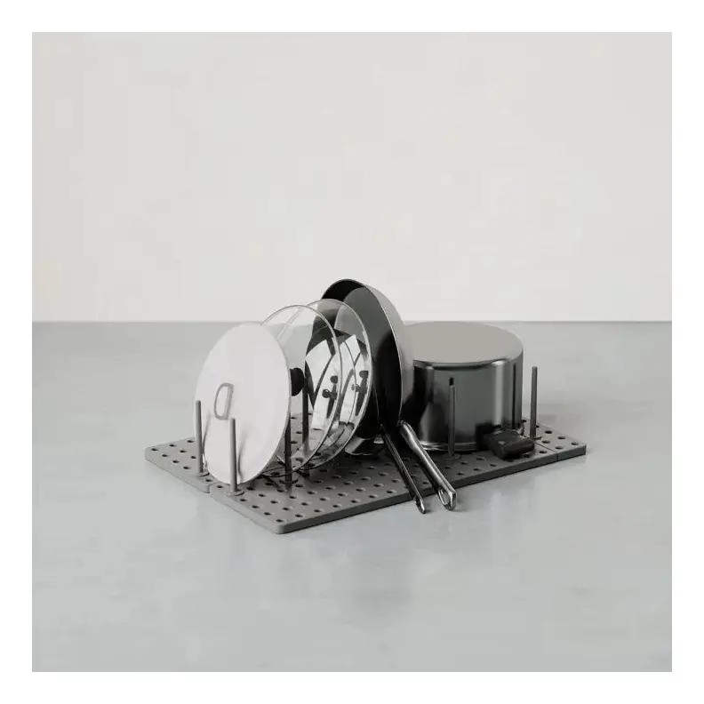 SET DE 2 ESTANTES AJUSTABLES CON DRENAJE PARA COCINA TIPO CAJON - 4