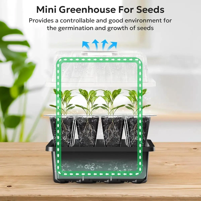 KIT DE 12 BANDEJAS PARA CULTIVO CON 12 CELDAS CADA UNA - 3