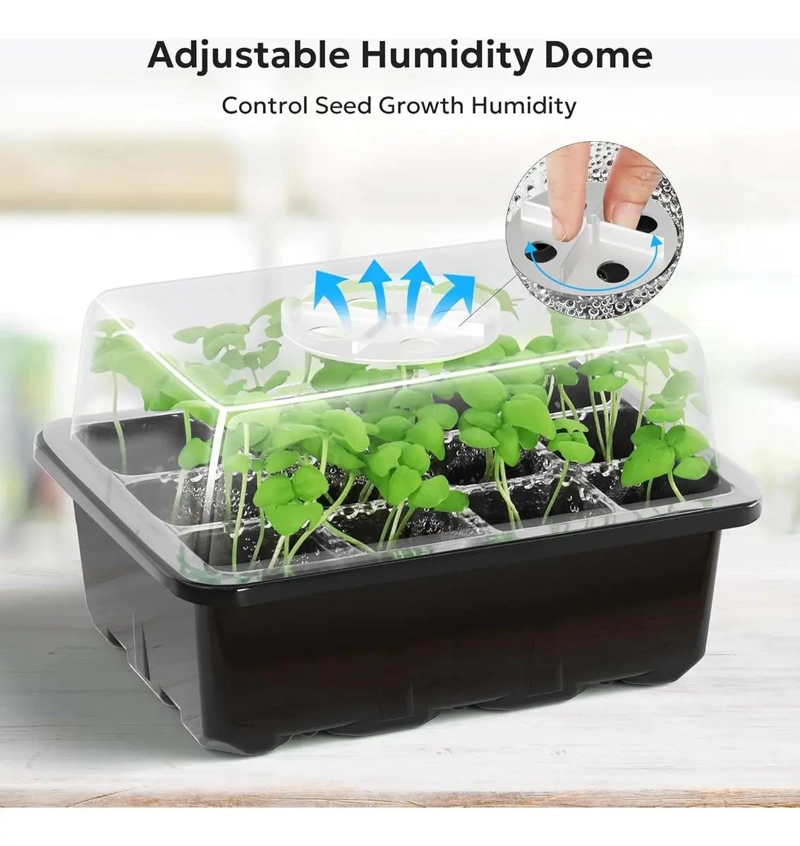 KIT DE 12 BANDEJAS PARA CULTIVO CON 12 CELDAS CADA UNA - 4