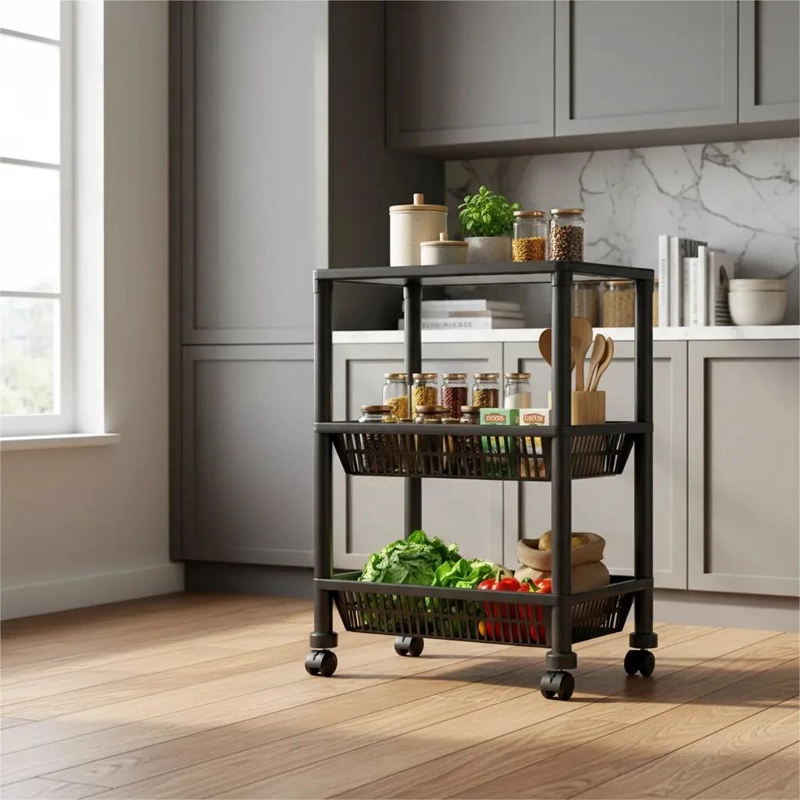 ESTANTE CARRITO ORGANIZADOR MODULAR DE 3 NIVELES MULTIUSO PARA ALMACENAMIENTO - 3