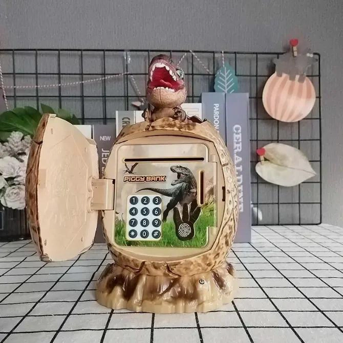 ALCANCIAS DE HUEVOS DE DINOSAURIO CON SISTEMA DE CONTRASEÑA PARA SEGURIDAD - 2