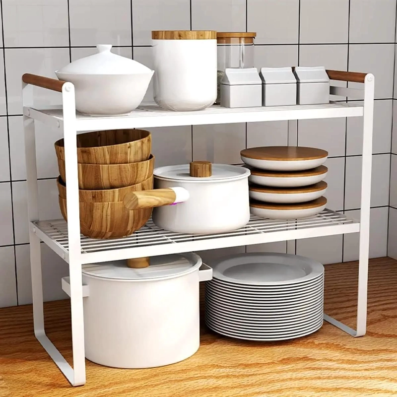ORGANIZADOR DOBLE PARA COCINA Y GABINETES 34X21X38 CM - 4