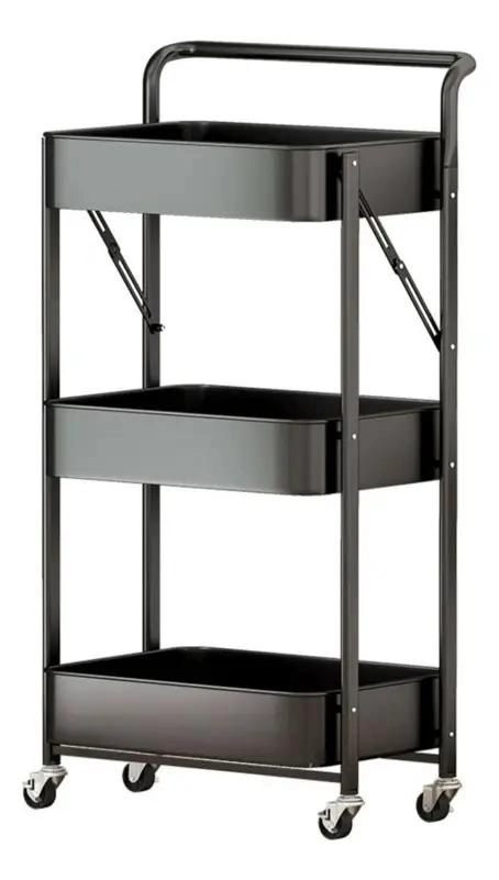 ORGANIZADOR PLEGABLE DE 3 NIVELES CON RUEDAS PARA CARRO MULTIUSO - 1
