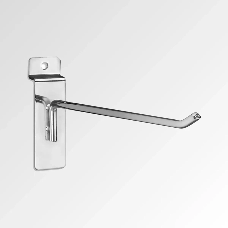SET DE 25 COLGADORES METALICOS RANURADOS DE 30 CM PARA ORGANIZACION - 1