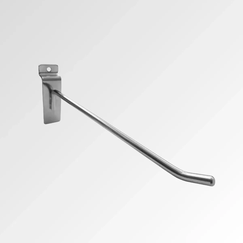 SET DE 25 COLGADORES METALICOS RANURADOS DE 30 CM PARA ORGANIZACION - 4