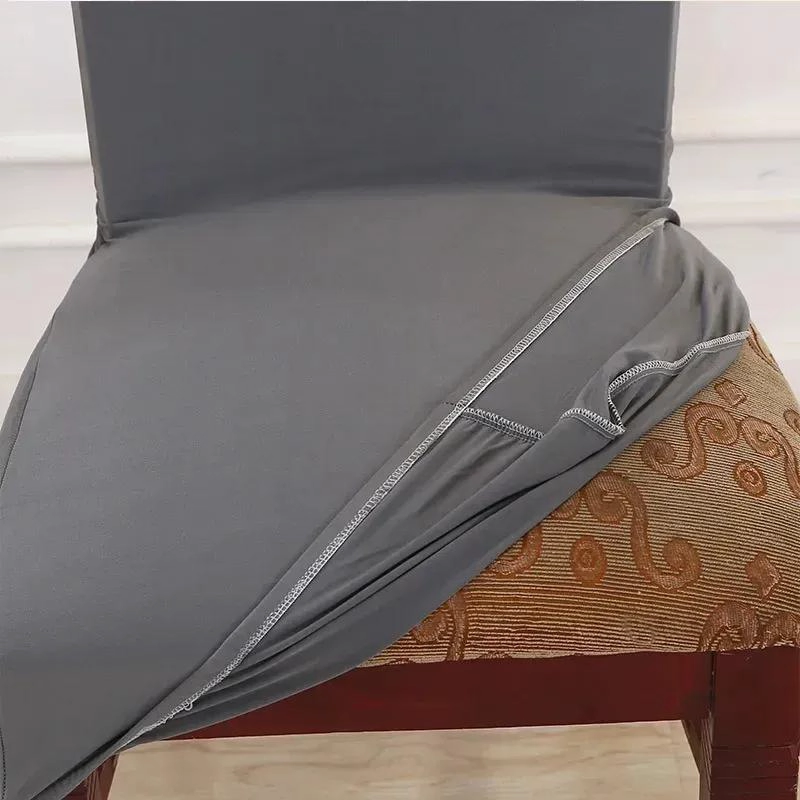 SET DE 6 FUNDAS PARA SILLA DE COMEDOR EN SPANDEX CON DISEÑO FLORAL - 2