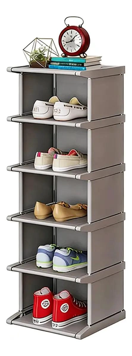 ZAPATERO MULTIFUNCIONAL DE 6 NIVELES CON DISEÑO ESTRECHO Y COMPACTO - 1