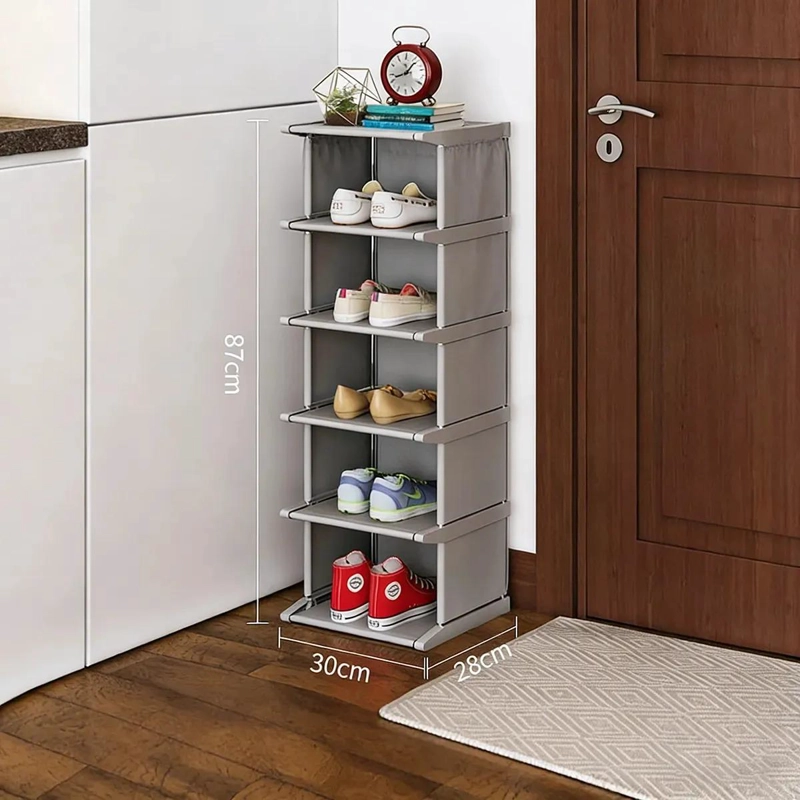ZAPATERO MULTIFUNCIONAL DE 6 NIVELES CON DISEÑO ESTRECHO Y COMPACTO - 3