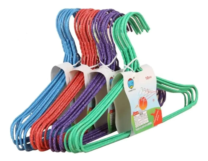 SET DE 60 GANCHOS COLGADORES ANTIDESLIZANTES PARA ROPA - 4