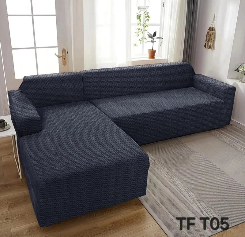 FUNDA PARA SOFA DE 3 CUERPOS TIPO L DE 230X180 CM CON 2 FUNDAS - 2