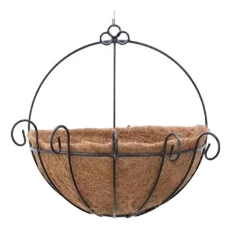 MACETERO COLGANTE DE FIBRA DE COCO PARA PLANTAS DE 24 CM - 2