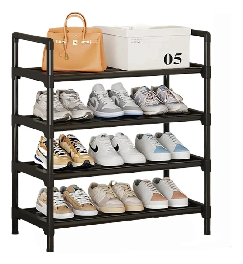 ORGANIZADOR DE ZAPATOS DE 4 NIVELES CON DISEÑO ARMABLE Y RESISTENTE - 1