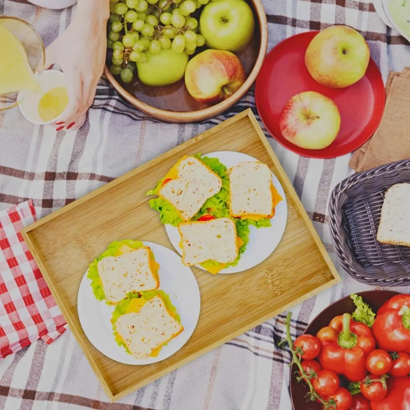 SET DE 3 BANDEJAS PARA SERVIR DESAYUNO PICNIC Y APERITIVOS - 3