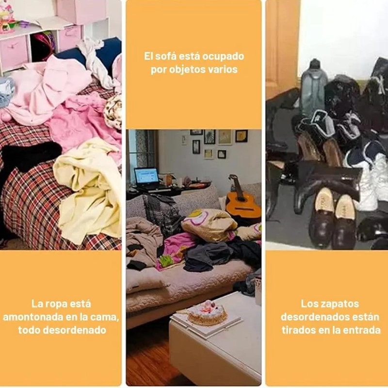 COLGADOR ORGANIZADOR DE ROPA CON TRES NIVELES PARA EXHIBICION - 5