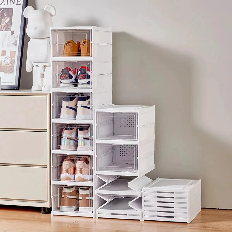 ZAPATERA PLEGABLE CON 6 NIVELES PARA ORGANIZACION EFICIENTE Y ESTRUCTURA FIRME - 1
