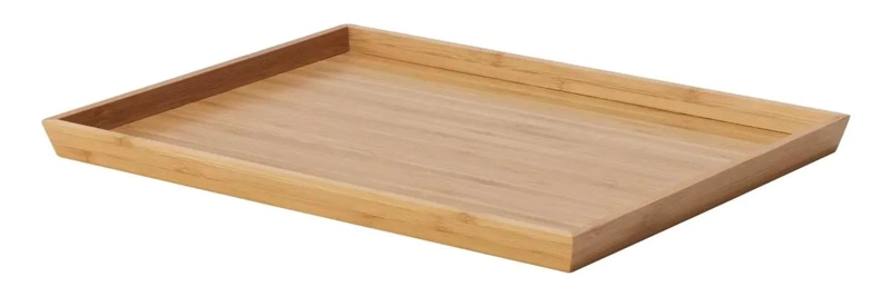 BANDEJA PARA SERVIR DE BAMBU NATURAL RESISTENTE 25X33 CM - 1