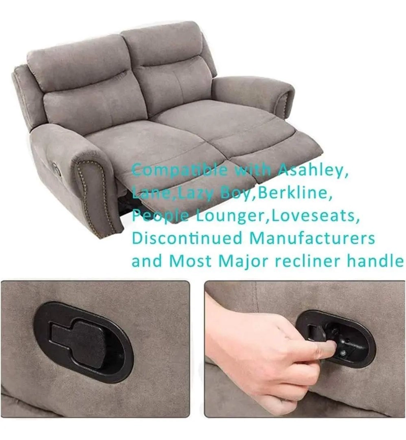 PALANCA METALICA PARA SILLON RECLINABLE TIPO BERGER CON CABLE RESISTENTE - 5