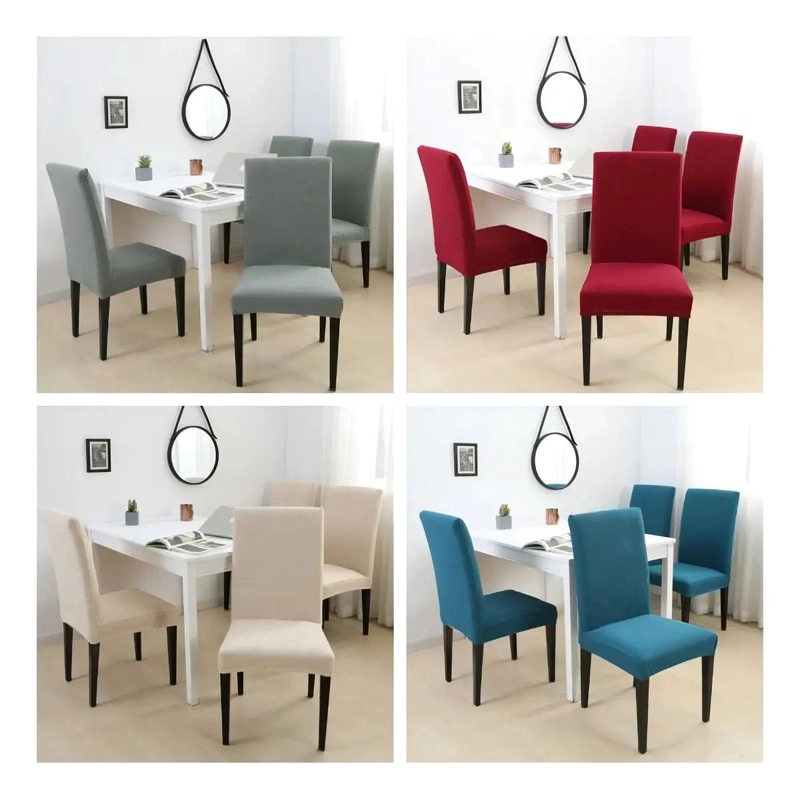 PACK DE 6 FUNDAS PARA SILLAS DE COMEDOR EN TELA GRUESA PREMIUM - 3