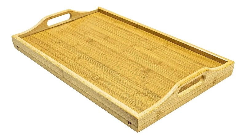 BANDEJA DE DESAYUNO DE BAMBU CON PATAS PLEGABLES PARA CAMA - 2