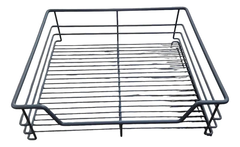 CANASTO VERDULERO PARA CAJON DE 600 MM CON CIERRE SUAVE COLOR ANTRACITA - 1