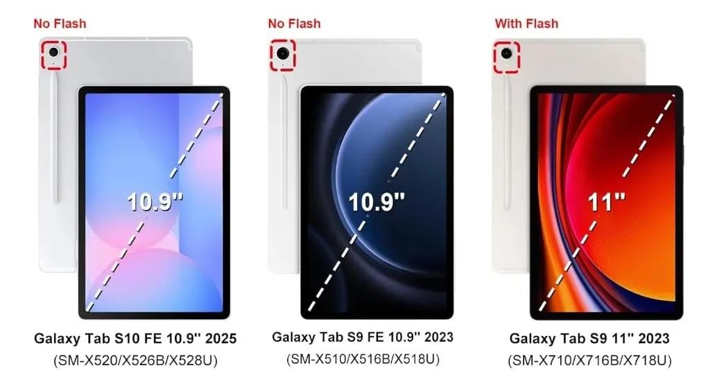 FUNDA PROTECTORA RESISTENTE PARA TABLET SAMSUNG TAB S9 Y S9 FE - 3
