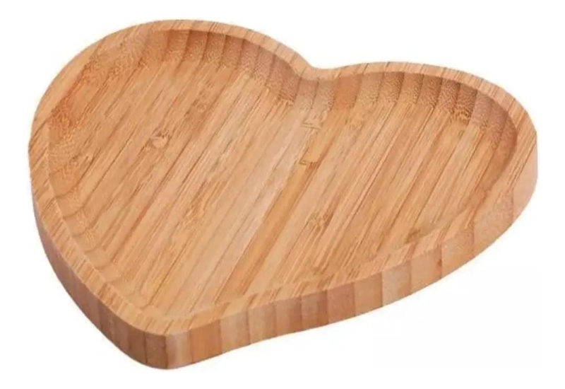 SET DE 3 BANDEJAS DE BAMBU PARA PICOTEO DE 26X26X1.5 CM - 1