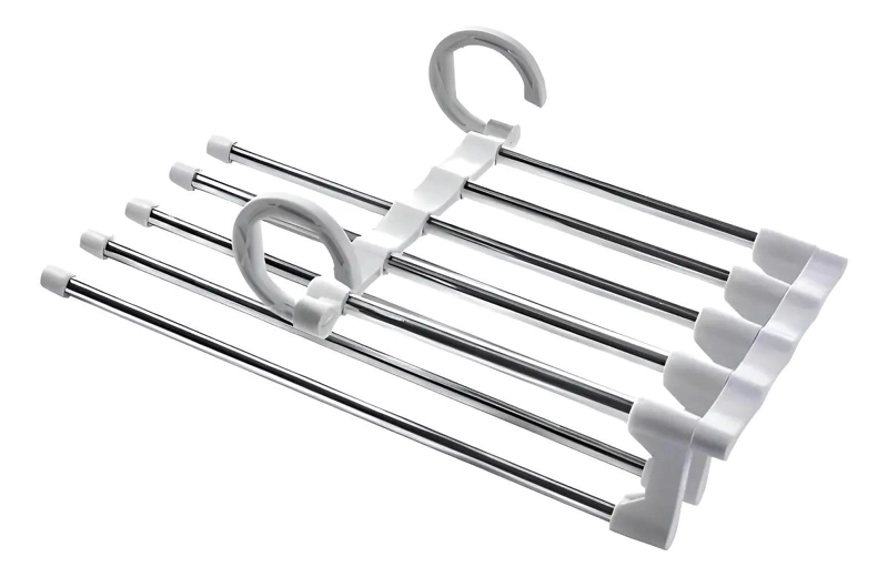 SET DE 5 COLGADORES PLEGABLES MULTIFUNCIONALES PARA PANTALONES - 2