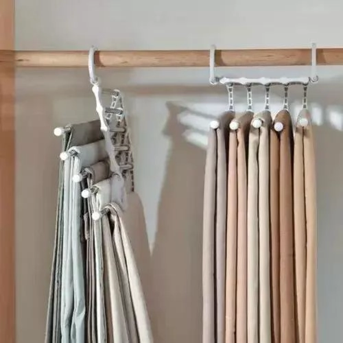 SET DE 5 COLGADORES PLEGABLES MULTIFUNCIONALES PARA PANTALONES - 3