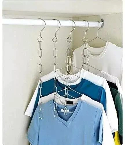 PACK DE 10 ORGANIZADORES DE ROPA COLGANTES PARA ARMARIO - 3