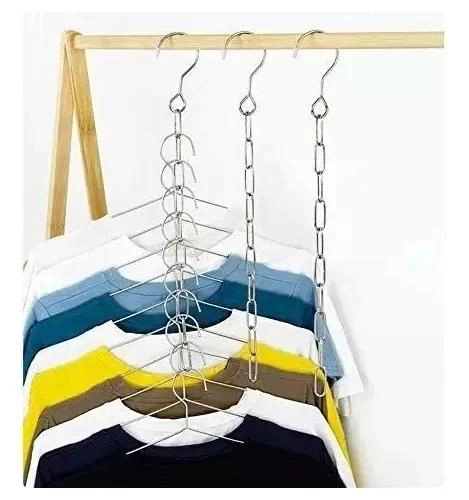 PACK DE 10 ORGANIZADORES DE ROPA COLGANTES PARA ARMARIO - 4
