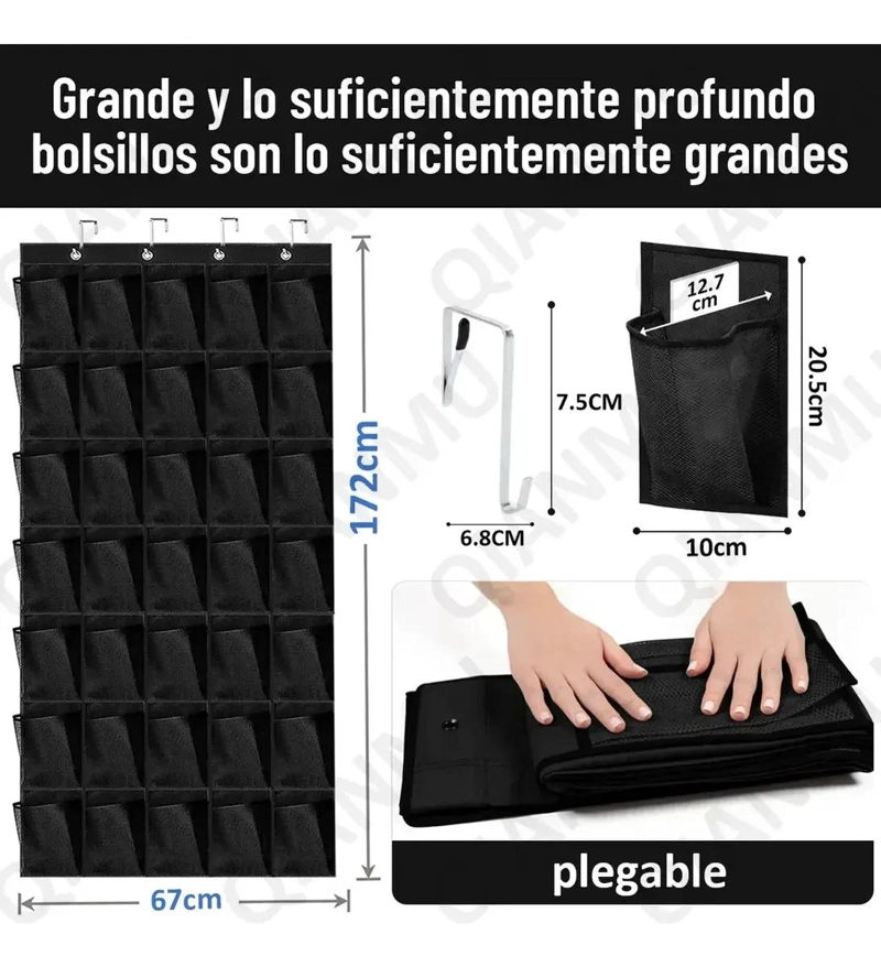 ORGANIZADOR COLGANTE PARA ZAPATOS CON 35 BOLSILLOS PARA PUERTA - 3