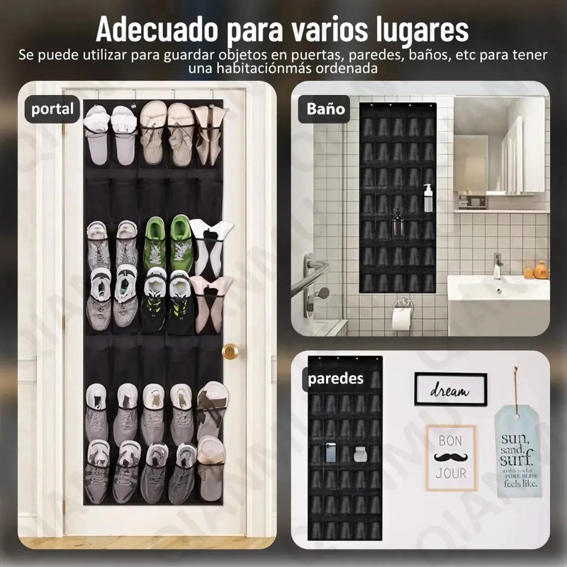 ORGANIZADOR COLGANTE PARA ZAPATOS CON 35 BOLSILLOS PARA PUERTA - 4