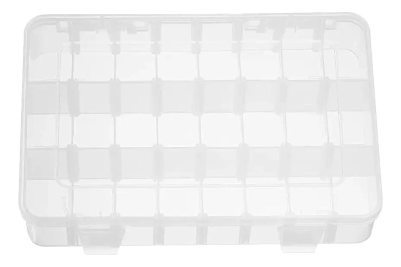 ORGANIZADOR PLASTICO CON 24 COMPARTIMIENTOS PARA ALMACENAMIENTO - 1