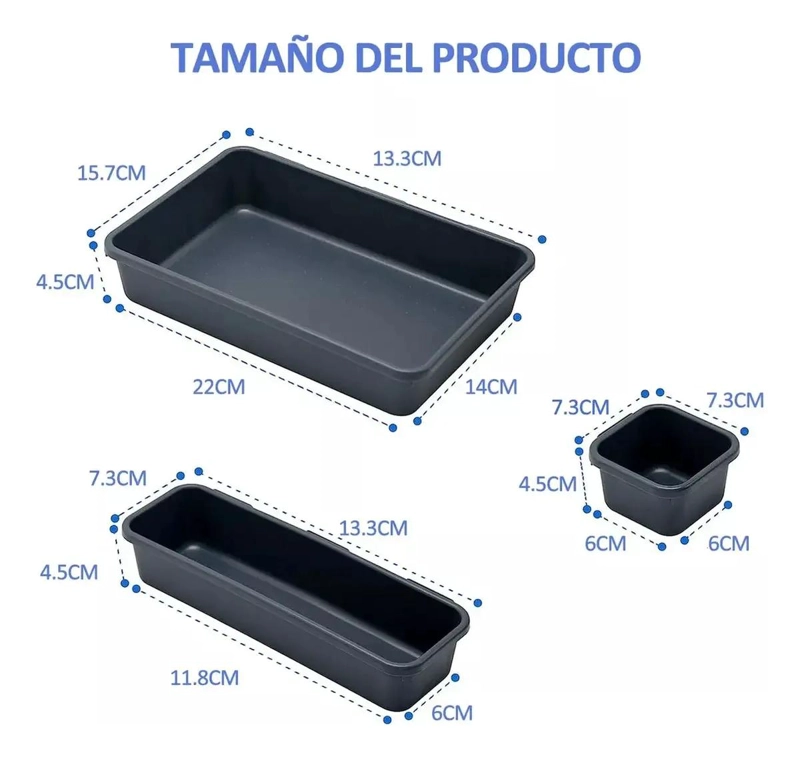 ORGANIZADOR DE CAJONES MULTIUSO PARA OFICINA Y HOGAR - 2