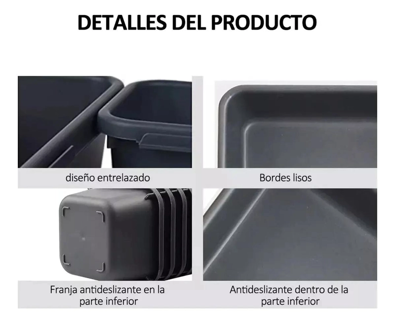 ORGANIZADOR DE CAJONES MULTIUSO PARA OFICINA Y HOGAR - 4