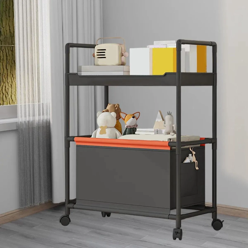 CESTA ORGANIZADORA CON RUEDAS PARA ALMACENAJE Y ESTANTE DE COCINA - 2